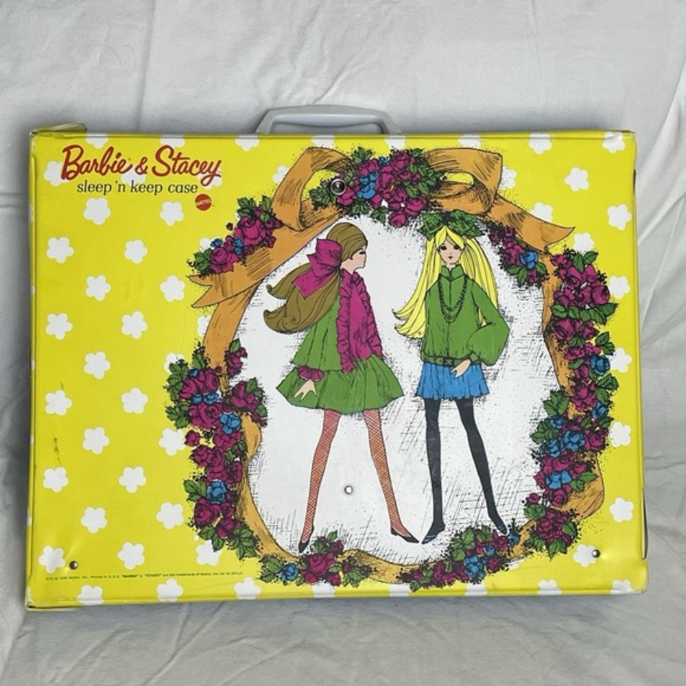 Vintage 1969 Mattel Barbie Staceyβ Sleep 'N Keep Double Doll Case Mod Era